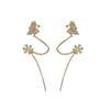 Butterfly Flower Ear Bone Clip Ear Wire Integrated Ear Clip Fashion Exquisite Women Simple Light Luxury Tassel Ear Clips Jewelry Accessories