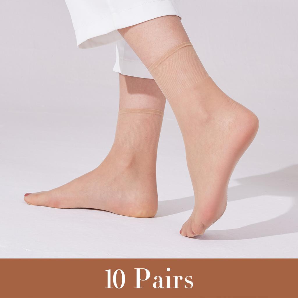 10 пар однотонных ультратонких носков, мягкие и дышащие прозрачные невидимые носки, женские чулки и носочно-чулочные изделия