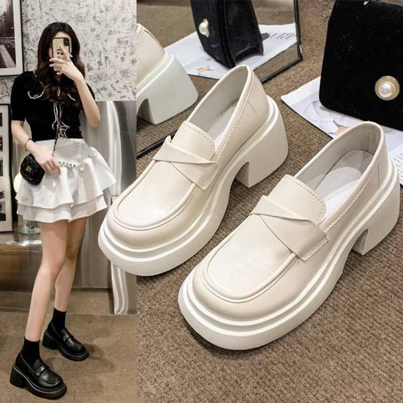 Осень 2024 года, новые лоферы на толстой подошве, удобная обувь на платформе для женщин, модная повседневная женская обувь Zapatos De Mujer