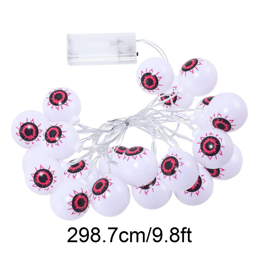 20Pcs Halloween colorful Eyeball String Lights 2025 LED Battery Operated Eyeball Lights Halloween Party decorations