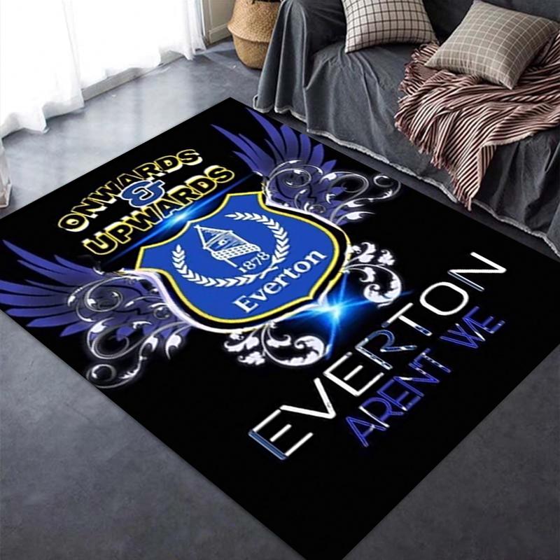 Новый ковер Everton FC 2025 для гостиной, спальни, дома, дивана, игровая коврик для детей, нескользящий напольный коврик 41