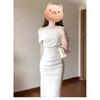 Wind Diagonal Shoulder Irregular Dress Children's Summer New Waist Temperament Off-the-shoulder Hip Dress