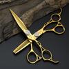 Wholesale Professional Hair Cutting Scissors Set 6 Inch Gold Thinning Shears Barber Scissors with Box Custom Color Size Available