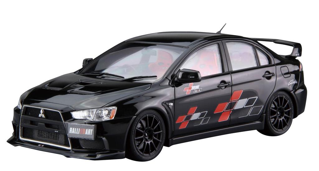 Aoshima Bunka Kyozai Масштаб Серия Тюнингованные автомобили 52 Mitsubishi Ralliart CZ4A Lancer Evolution 10 2007 Пластиковая модель 1/24 №