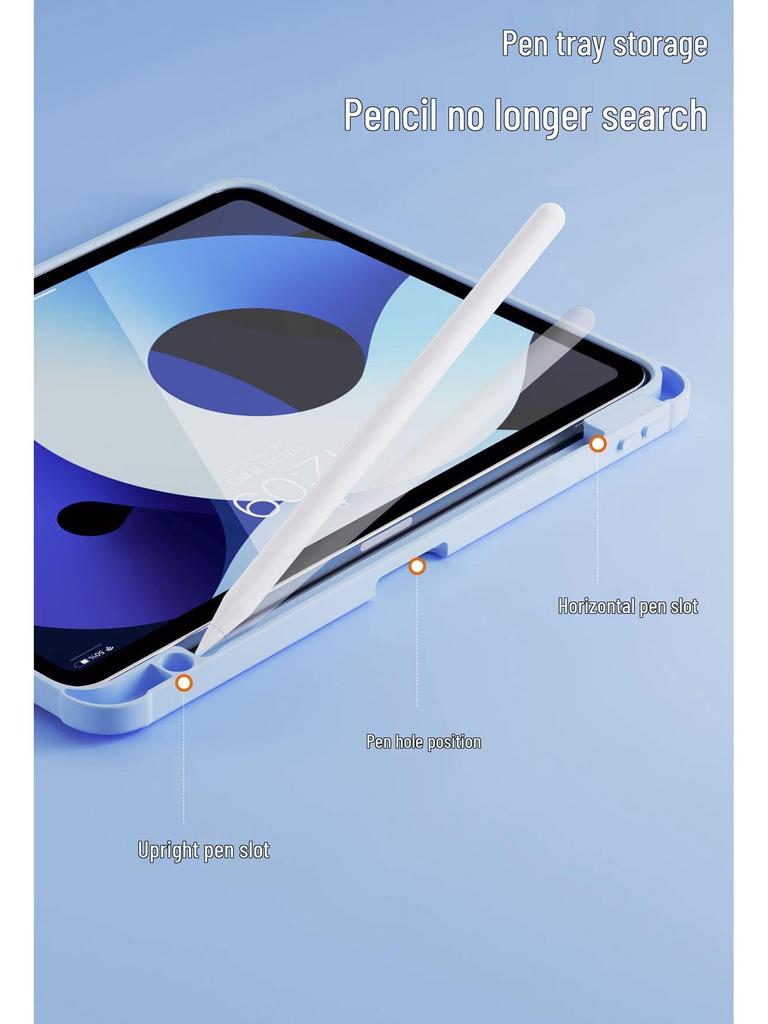 360° Rotating iPad Air 4/5 & Pro 13 Case with Adjustable 10.2/10.9 Inch Pen Slot