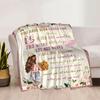 Personalized Love Years Blanket Customized Names For Home Decor Soft And Cozy Allseason Throw For Picnics Sofas Offices Beds Living Rooms Perfect Gift