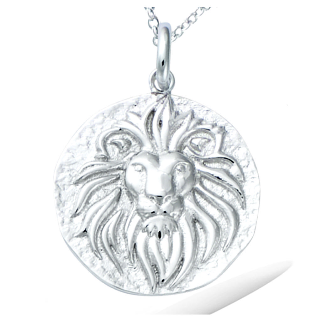 Les Trésors De Lily [R3431] - Silver 'Lion' Silver Pendant (rhodium) - 20 Mm