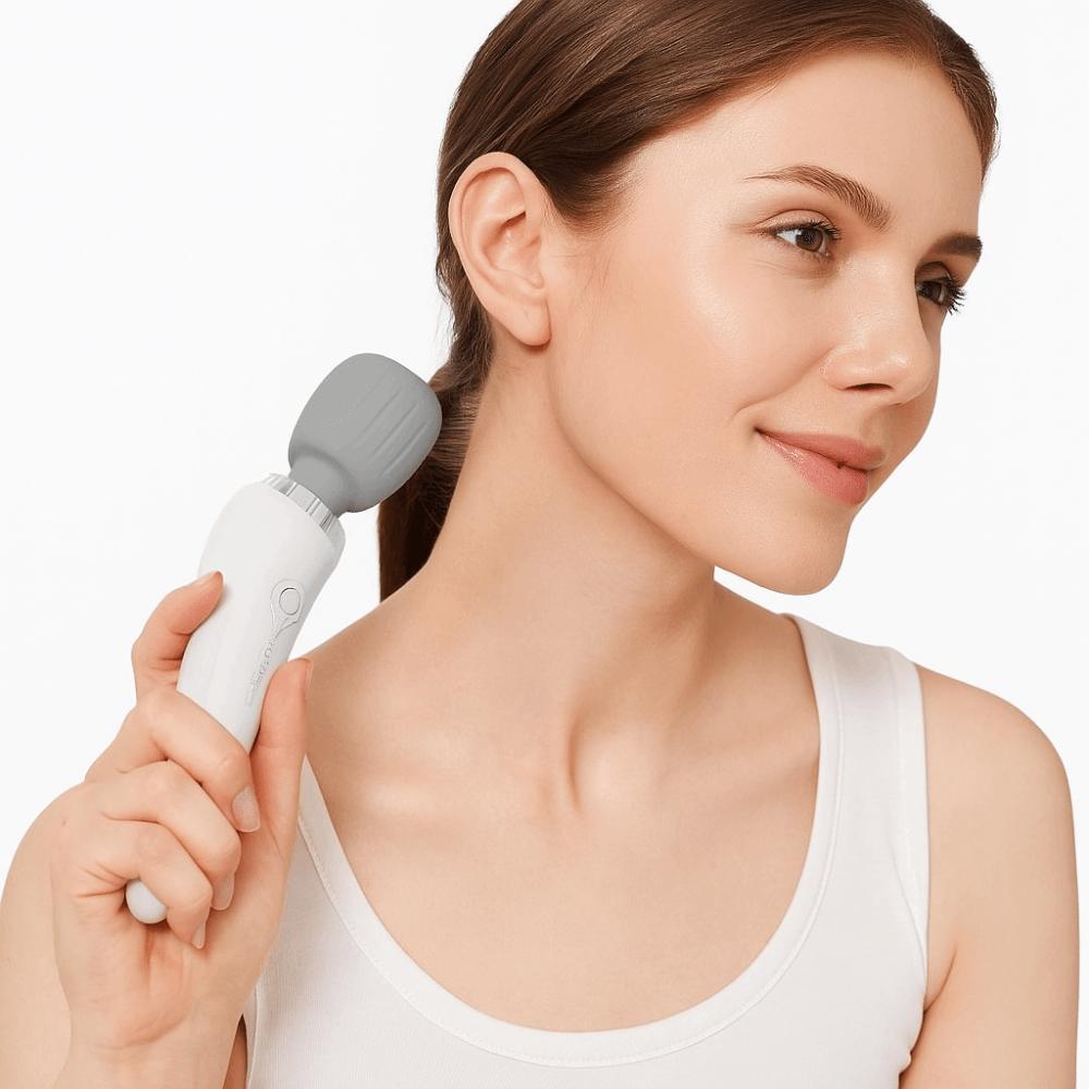 Portable Electric Massage Stick High-Frequency Vibration USB Rechargeable Electric Massage Hammer Quiet Operation Compact