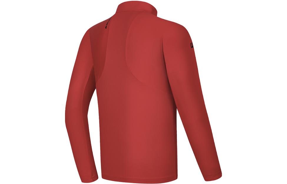 Men's Shirt FILA Golf Polo Shirt Men's Fluorescent Flame Red