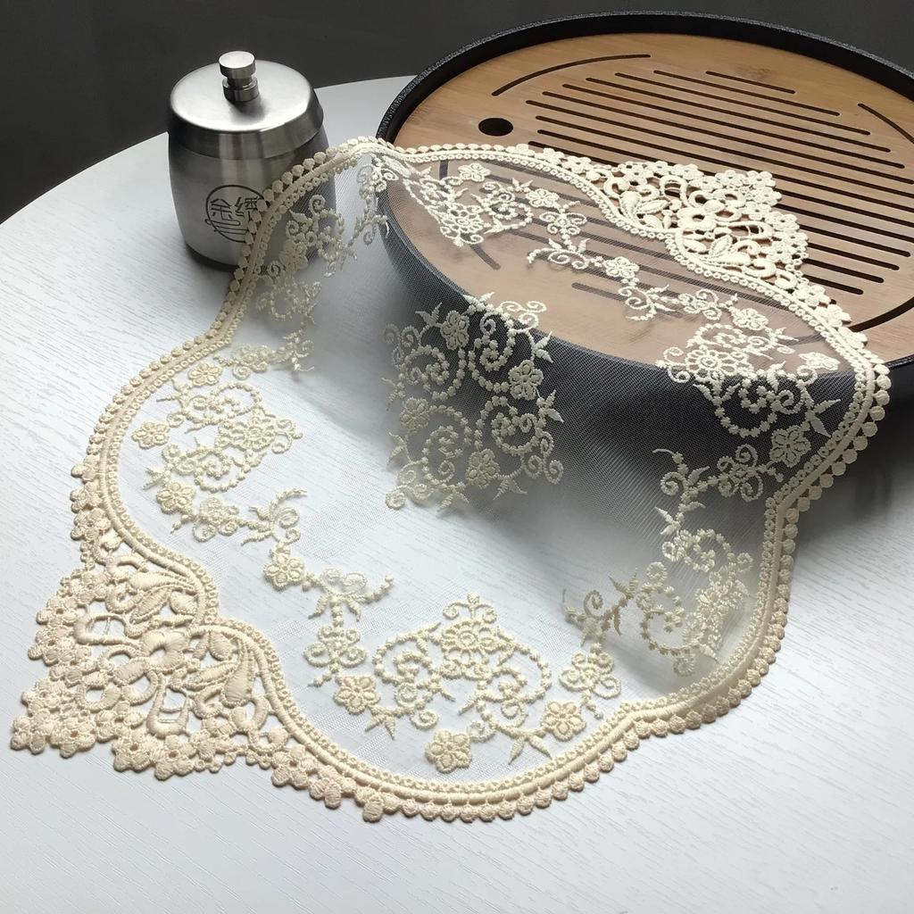 Retro Lace Placemats, French Crochet Doilies, Handmade Embroidered Table Mats Place Mats Cup Mat Placemats