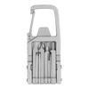 Keychain Multitool 12 In 1 Folding Multi Tool Stainless Steel Outdoor Screwdriver Bit