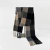 Checkered Black and White Warm Scarf Men's Autumn and Winter Scarf Simple and Trendy British Style Imitation Cashmere Shawl