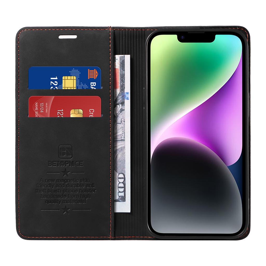 For iPhone 17 Case BETOPNICE Magnetic Closure RFID Blocking Wallet Stand Leather Phone Cover