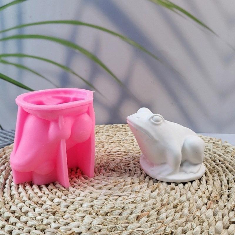 Silicone Crafting Mold Ornaments Moulds Frogs Shape Silicone Sculptures Moulds Figurine Molds Silicone Texture for Craft