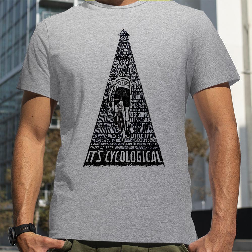 Велосипедисты Любители Принт Это Cycology Футболки Мужские Летние Дышащие С коротким рукавом Свободные Большого размера Футболка Унисекс