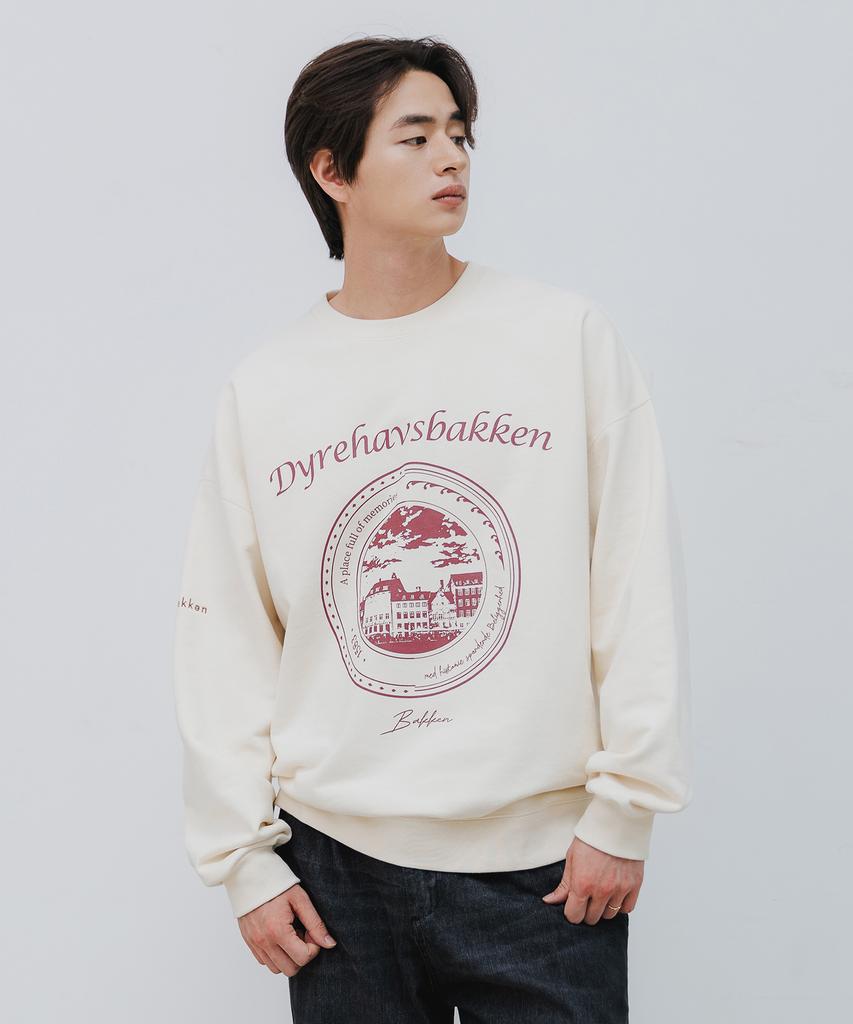 BAKKEN Place Full Of Memories Sweatshirt Bk5976_Cream