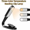Portable LED Reading Lights Adjustable Clamp Night Light Compact Book Clip Lamp Bedroom