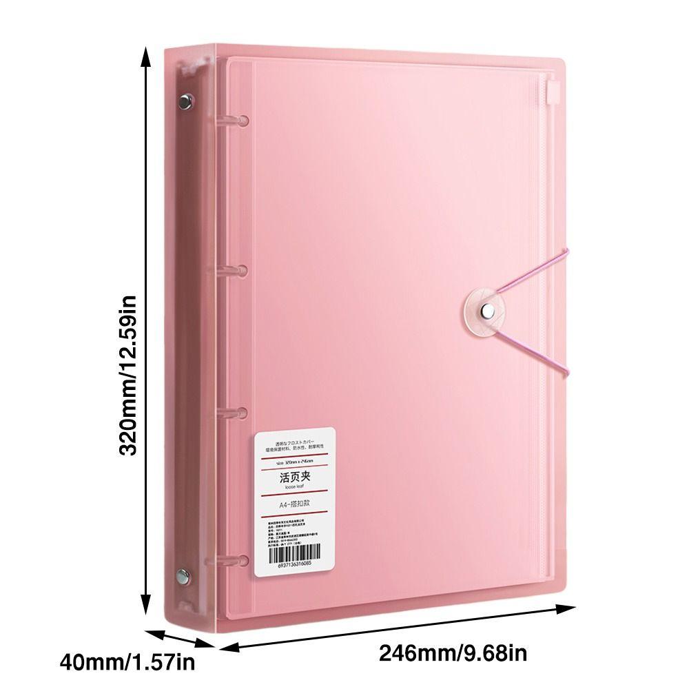 Loose Leaf Storage Booklet A4/A5/B5 Binder Photo Album Multifunctional Archives Bag  School