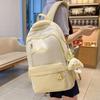 Лето 2025 новый вместительный литературный универсальный высококачественный школьный рюкзак для девочек учениц средней школы простой и легкий рюкзак