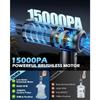 Ручной автомобильный пылесос, 15000 ПА Автомобильный пылесос, Высокомощный ручной пылесос Беспроводной перезаряжаемый С несколькими насадками, Портативный