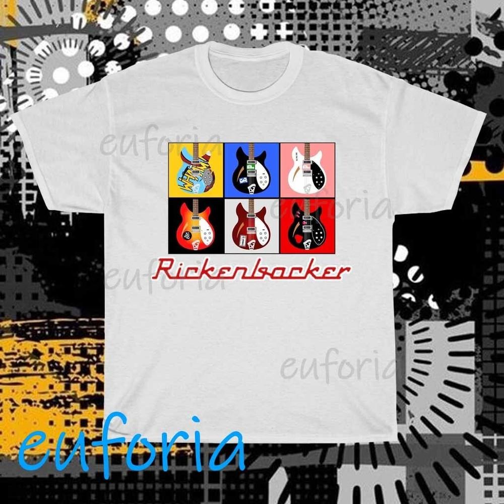 New Rickenbacker RIC Logo T-Shirt Funny Size S to 5XL