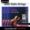 Alice A703 Оригинальный комплект струн для скрипки: Включает 1-й (И), 2-я, 3-я и 4-я струны.