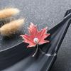 Эмаль кленовый лист жемчуг броши жемчуг классические растения свадебные офисные броши булавки женские ювелирные изделия аксессуары