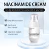 Крем с ниацинамидом Освежающий, увлажняющий, укрепляющий и осветляющий крем с ниацинамидом 50 мл