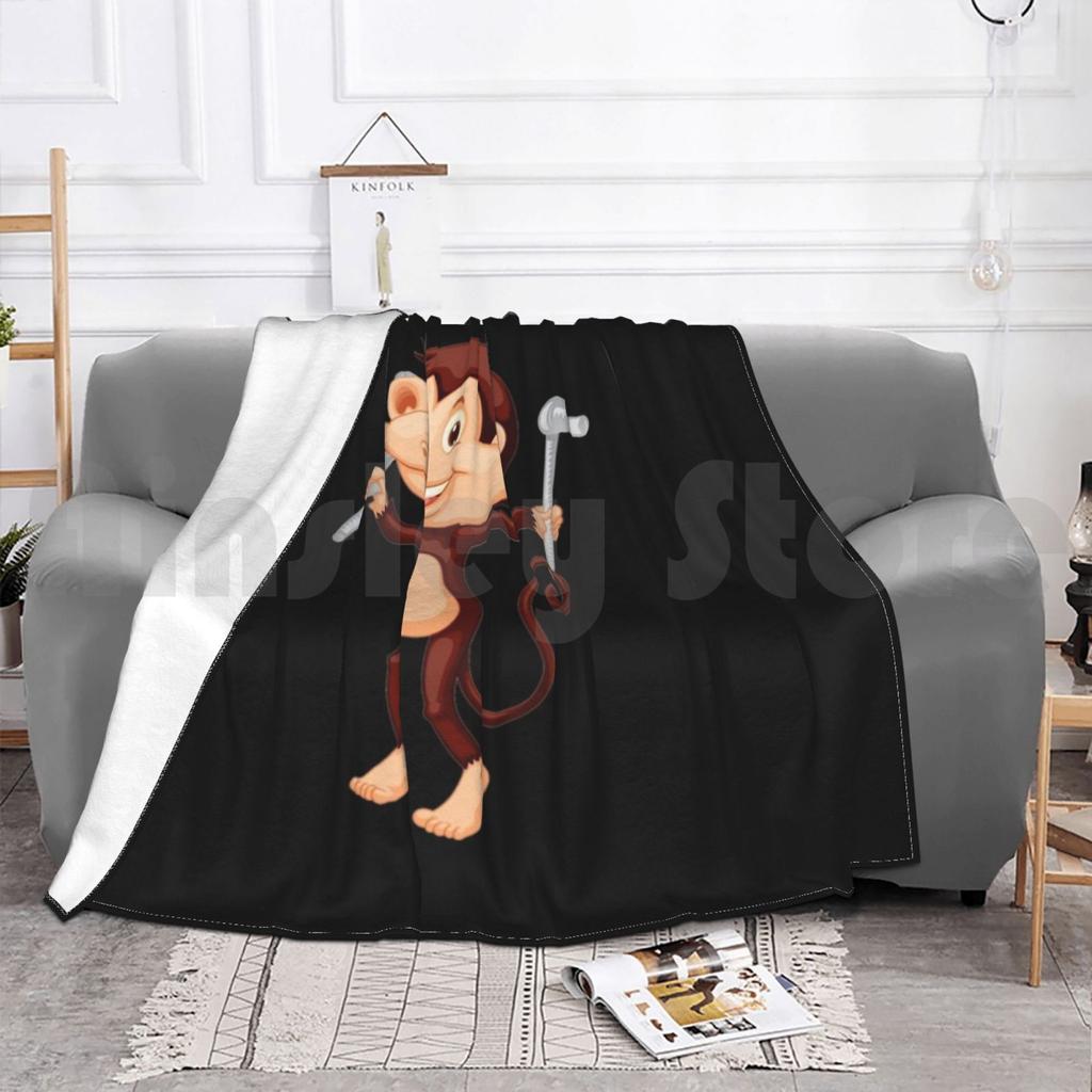Scaffold Monkey Blanket Super Soft Warm Light Thin Scaffolder Builder Construction Worker Workman Workwoman
