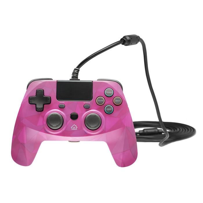 Gamepad - Snakebyte - Wired Controller Pad 4 S - PS4 - Pink - Wired - Vibration