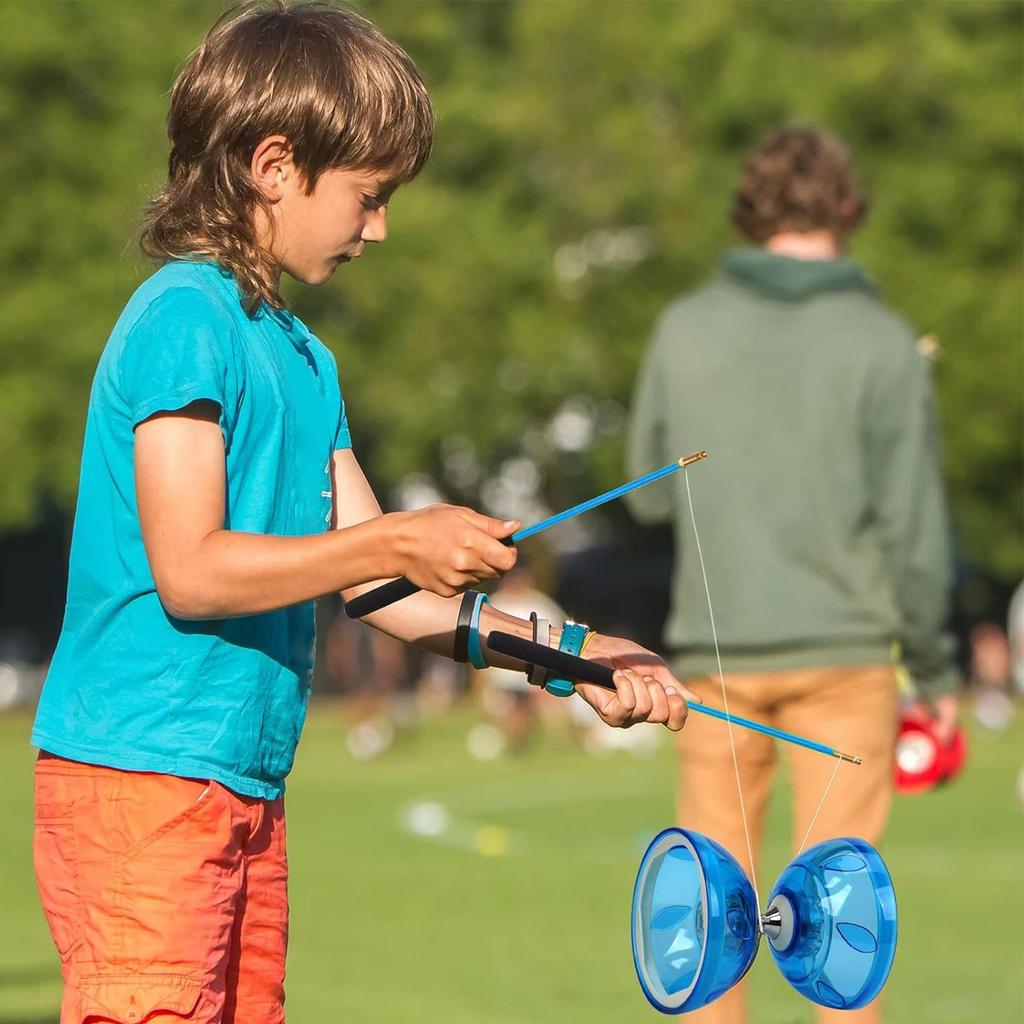 Китайский Йо-йо Мяч Двухсторонний Обучающий Мяч с Сетчатым Мешком и Палками Детская Игрушка Йо-йо для Школы Дома Учебы Путешествий Ожидания Вечеринок