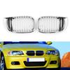 Front Kidney Hood Grille Grill For BMW E46 3 Series 4 Door 2002-2005 Chrome