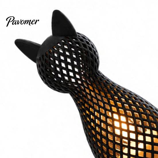 Современная animal light полая сетчатая кошка настольная лампа, 3D-печатный котенок ночник, детская прикроватная настольная лампа для спальни гостиной домашний декор