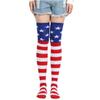Women Knee High Socks American Flag Stockings Socks Star Spangled Banner Socks Over Knee Socks Thigh High Socks