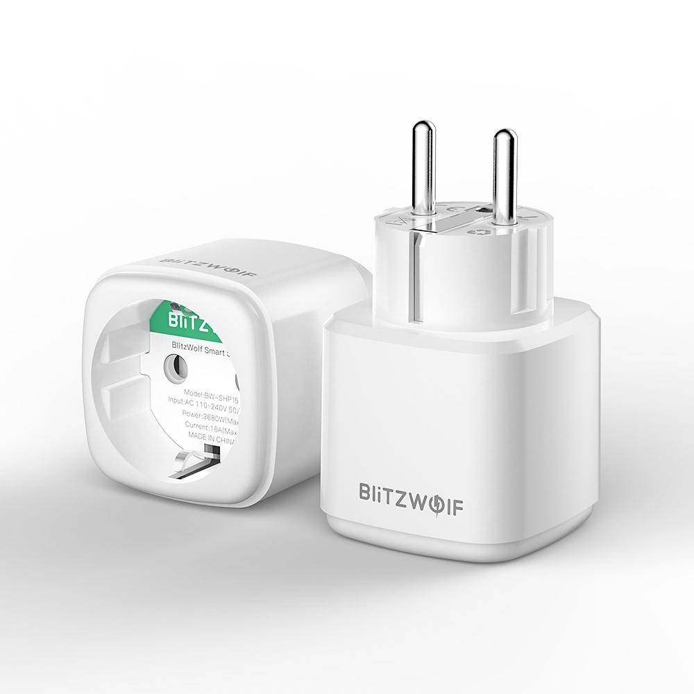 Bw-shp15 Zigbee 3.0 16a Умная розетка 3680 Вт Европейская розетка Приложение Удаленный таймер Монитор энергии Работа с Alexa