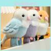 Lovely Parrot Plush Keychain Cute Colorful Hanging Decoration For Home And Office Use