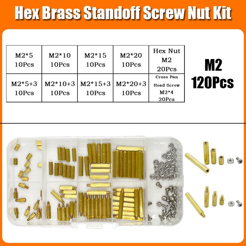 Hex Head Copper Pillar Brass Standoff Spacer Screw Bolt Nut Threaded Pillar Male Female PCB Circuit Board Standoff M2 M2.5 M3 M4