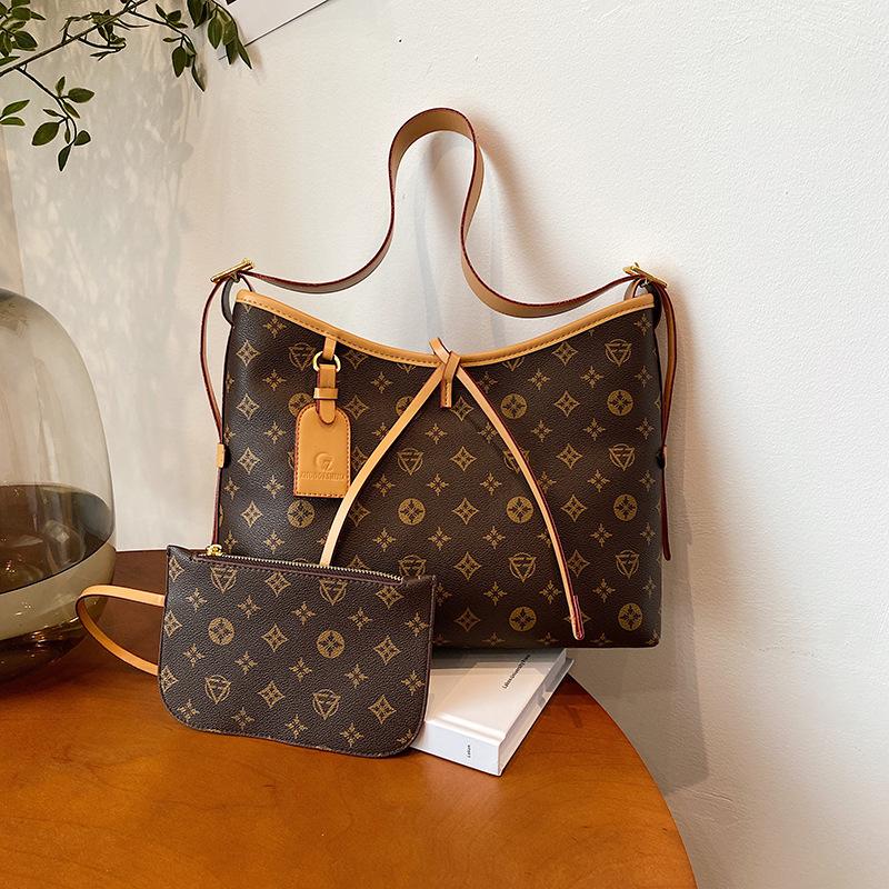 Ретро большая вместимость сумка-тоут для мамы и ребенка женская новая модная модная сумка на плечо мессенджер