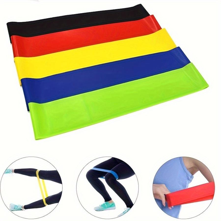 5 шт./компл., натяжной пояс для йоги, эластичный пояс для фитнеса, пояс для сопротивления, вспомогательное растягивающее кольцо для приседаний и бедер, пояс для упражнений на растяжку