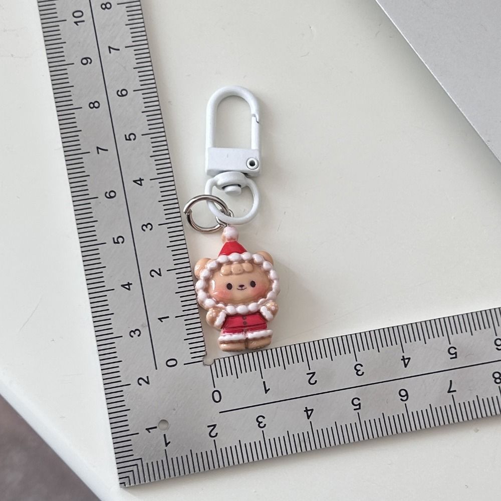 Брелок для ключей в виде куклы-кролика из смолы, подвеска в виде животного-медведя, милый забавный брелок для ключей в виде кошки, небольшие подарки