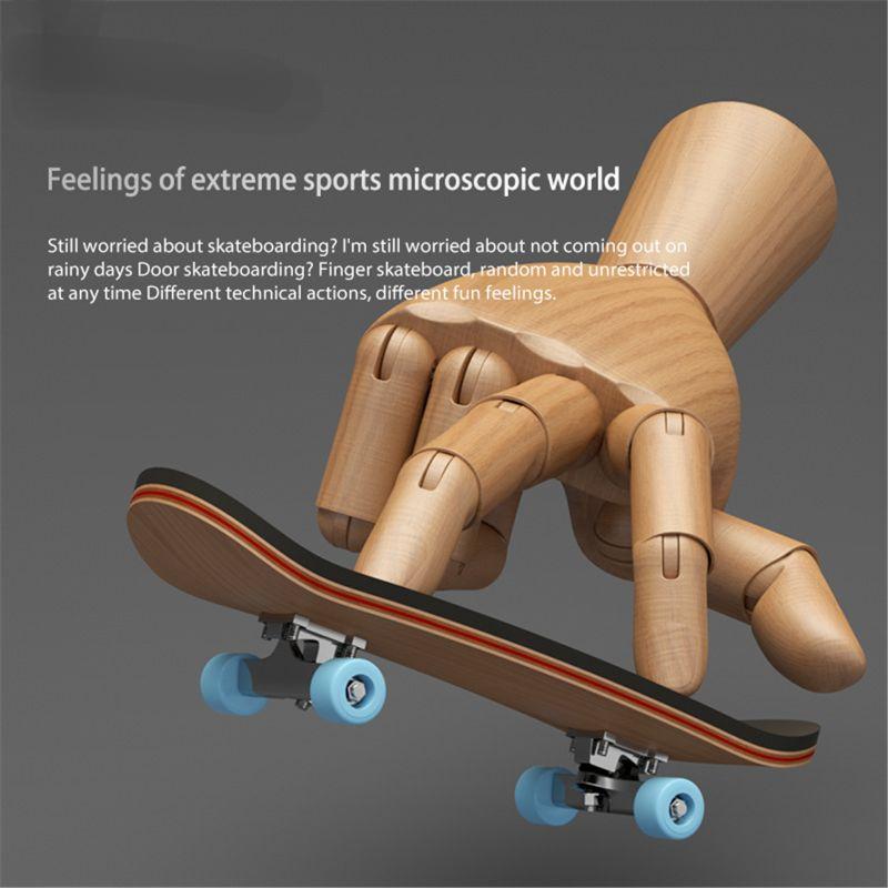 1 компл., скейтборд для пальцев, деревянный гриф, игрушка, профессиональные стенты, набор для скейтбординга на пальцы, новинка, детский рождественский подарок