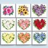 Частичная вышивка бисером печатный 9CT цветок вышивка крестом набор для домашнего искусства #