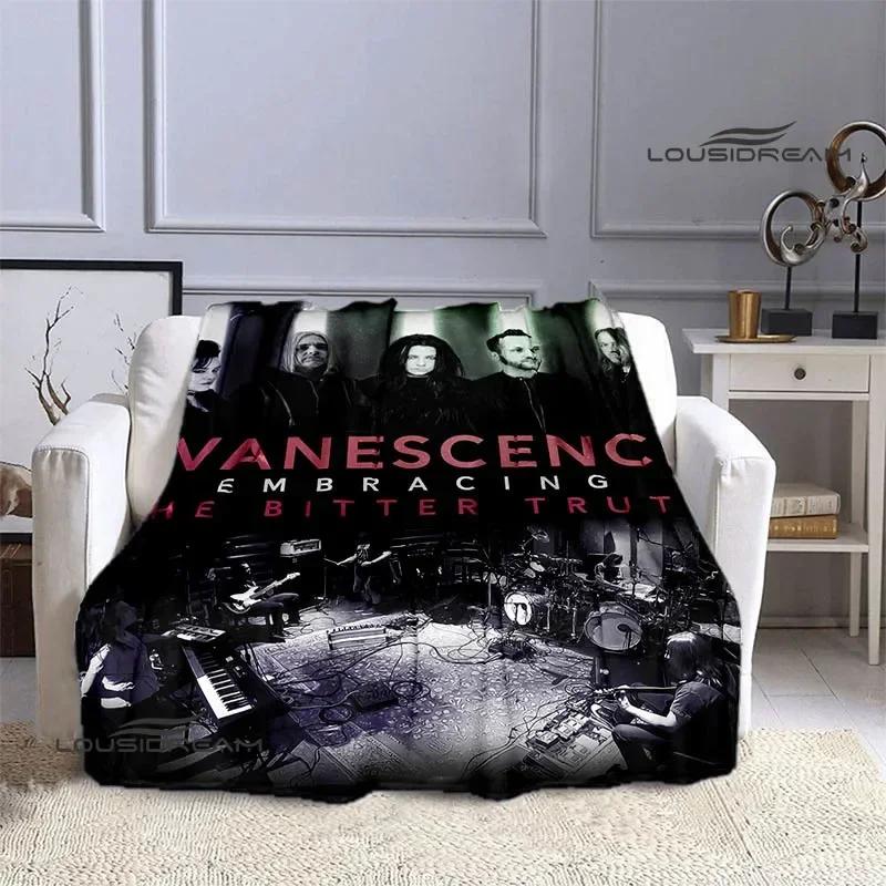 EvaneScence Плед с ретро-принтом Модный теплый плед Фланелевый плед Постельное белье Домашний дорожный плед Подарок на день рождения