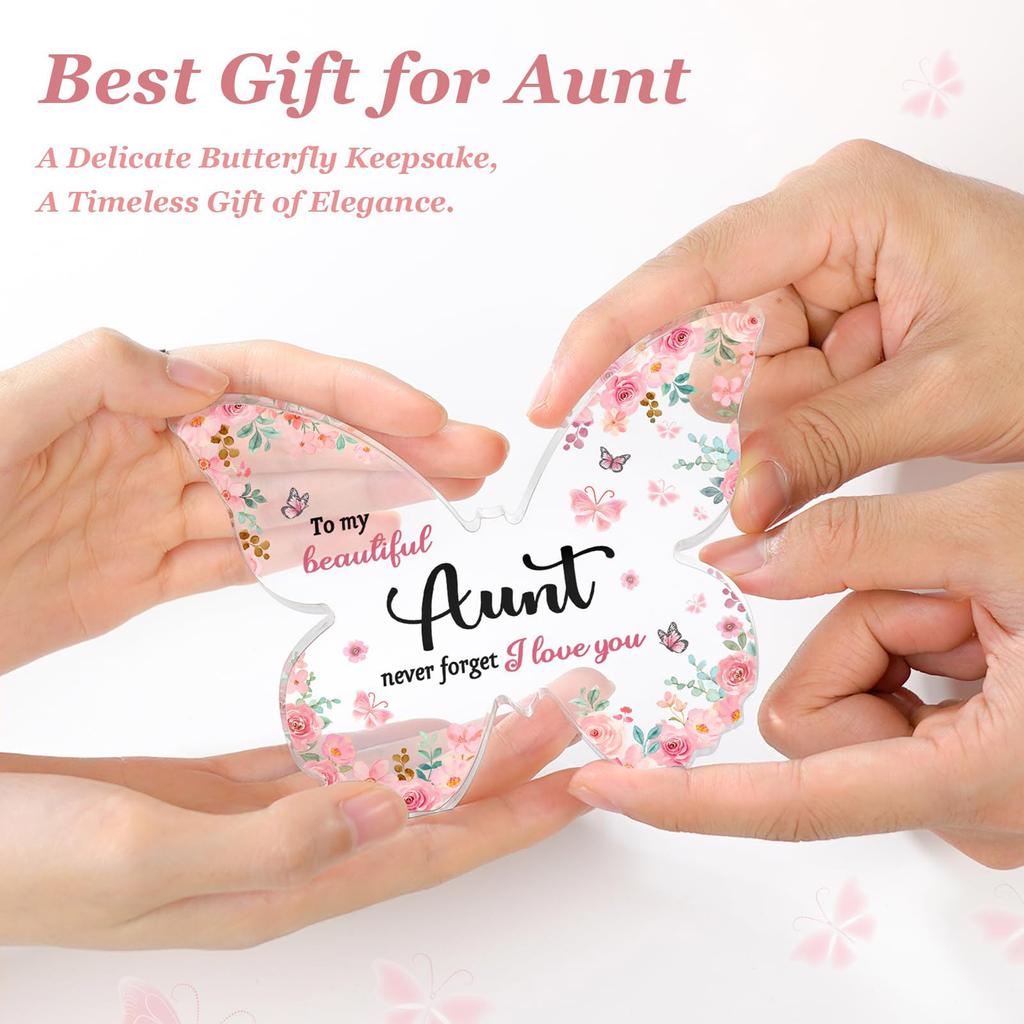 Butterfly Transparent Acrylic Tabletop Decoration Vertical Ornament Gift