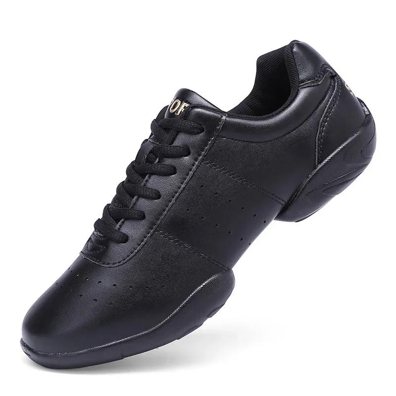 2025Dance Shoes Woman Ladies Modern Soft Outsole Jazz Sneakers Aerobics Breathable Lightweight Female Dancing Fitness Sport