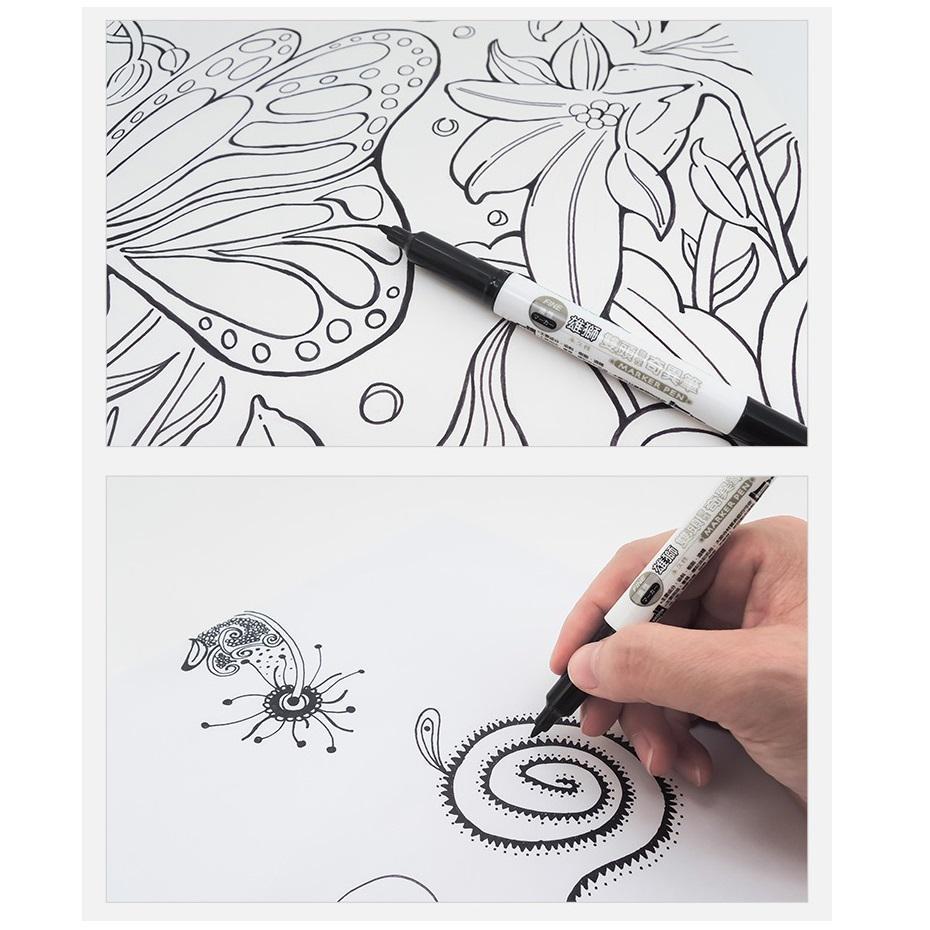 Двусторонние перманентные маркеры, три цвета