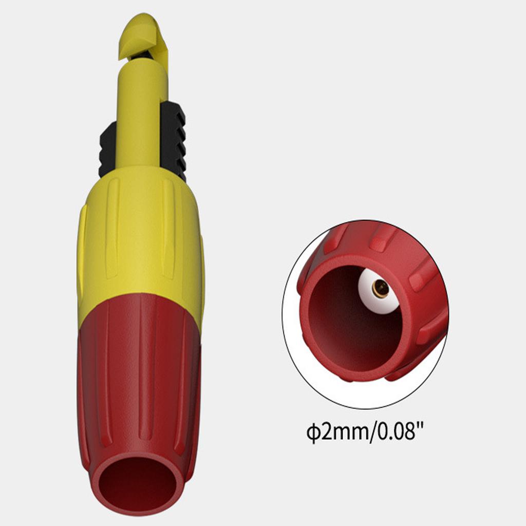 Non Damaging Test Probe For Multimeters Dual 2mm 4mm Banana Plug Compatibility Nickel Plated Copper Construction Durable Anti Corrosion Design