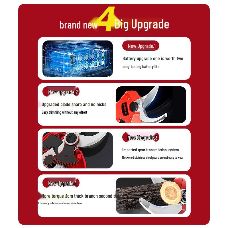 Перезаряжаемые аккумуляторные электрические секаторы для использования в саду и огороде