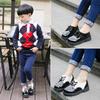 New Spring Summer Autumn Kids Shoes For Boys Girls British Children's Casual Sneakers PU Leather Fashion Shoes