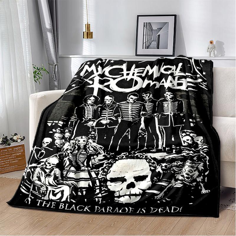 3D Мягкое плюшевое одеяло с изображением группы My Chemical Romance и Джерарда Уэя, Фланелевое одеяло-плед для гостиной, спальни, кровати, дивана